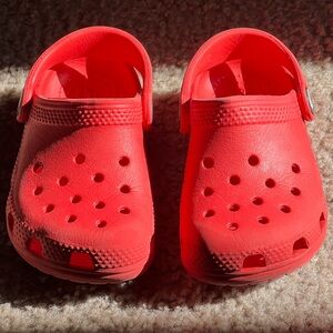 Kids Red Clogs